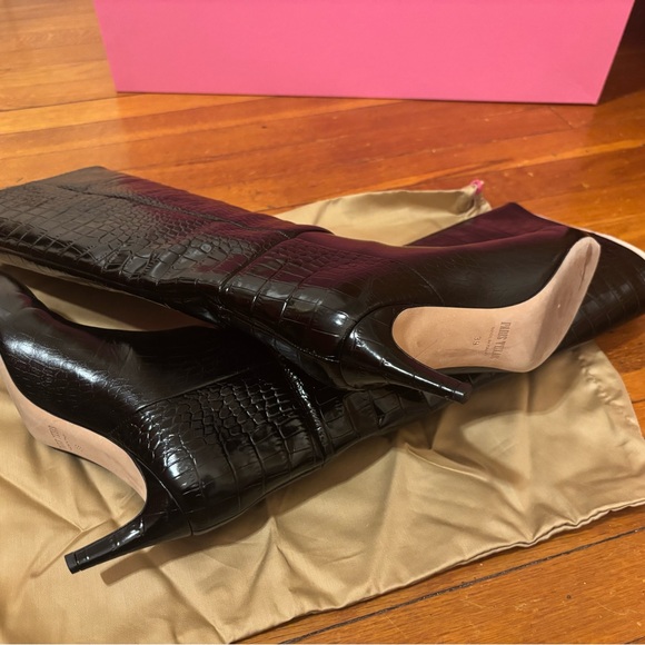 PARIS TEXAS Elegant Black Knee-High Boots - Picture 5 of 9